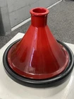 Le Creuset Vintage Moroccan Tagine 27 Enamel Cast Iron Red Stoneware 2.5 Qt Used. Price: $85.00.