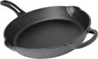 MIR-19052 10" Pre-seasoned Ready To Use Round Cast Iron Skillet With Helper Hand New. Price: $32.32.