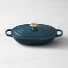 Creuset Signature Enameled Cast Iron Covered Oval Casserole, 3.75QT All Color New. Price: $159.99.