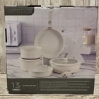 Country Kitchen 13 Piece Pots And Pans Set - Safe Nonstick Cookware White Nip! New. Price: $79.99.