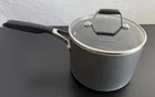 By Calphalon 3.5QT Deep Sauce Pan 87035 Gas Electric Glass Top Safe W/lid Used. Price: $34.95.