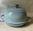 Le Creuset Signature Cast Iron 1.75 Quart Bread Oven, Sea Salt Green France New. Price: $399.00.