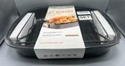 Chefmade Turkey Roaster Pan With V Rack, 17 Inch Deep Roasting Non Stick! New. Price: $32.99.