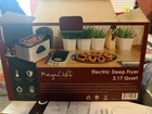 Megachef 3.17 Quart Stainless Steel Electric Deep Fryer With Timer New. Price: $49.99.