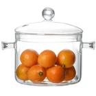 Riavzau Glass Cooking Pot 1.7L/57OZ Heat-resistant Borosilicate Saucepan New. Price: $34.08.