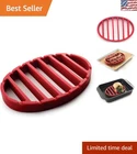Elevate Your Cooking With Norpro's 9X6 Red Silicone Roast Rack, High Heat Safe New. Price: $28.79.