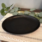 Tomlinson Cast Iron Oval Grill Pan 10X7 Easy Clean Electric Gas Compatible Used. Price: $44.99.