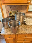 5X Vollrath Stainless Steel Vegetable Inserts Used. Price: $80.00.