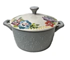 Pioneer Woman Mini Ceramic Casserole Dish Lid /sweet Romance Blossoms New. Price: $12.00.