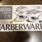 Farberware Luster Classic Stainless Steel Cookware 14PC Set Induction White -new. Price: $69.99.