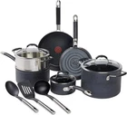 T-fal Stone Force Platinum Non Stick Cookware Set 12 Piece, Oven Black New. Price: $99.00.
