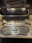 Vintage Himark 1984 Stainless Steel 3 Piece Fish Poacher, Item # 15-4724, New Os. Price: $30.00.
