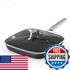 Msmk Square Grill Pan Lid Stay-cool Handle Each Ridge Nonstick Oven Safe New. Price: $121.86.