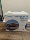 New Midea Dual- Zone Hot Pot 6.3QT Dishwasher Safe. Non-stick Ceramic Coating. Price: $64.99.