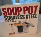 Nib Tools Of The Trade Stainless Steel Soup Pot Quart 2.83 New. Price: $26.00.