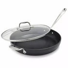All-clad HA1 Nonstick 12 Inch Frying Pan With Glass Lid Induction New. Price: $97.93.