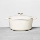 Hearth & Hand Magnolia 5QT Enameled Cast Iron Dutch Oven Cream Brand New!. Price: $64.99.