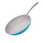 Gotham Steel Frying Pan Skillet, 12 Ceramic Blue Used. Price: $36.08.