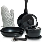 Moss & Stone 10PCS Black Pots And Pans Non Stick, Cookware Sets Detachable New. Price: $65.99.