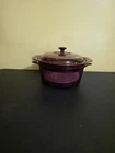 Corningware Vision Cranberry Glass Dutch Oven With Boiling Basket Used. Price: $82.50.