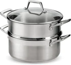 Gourmet 5-QUART Steamer Set, Tri-ply Base Stainless Steel Dutch Oven With New. Price: $81.92.
