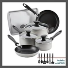 Farberware 15PC Aluminum Cookware Set 350F Silver Reliance Tools Pot Pan New. Price: $39.09.