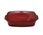 Creuset Rectangular Dish With Lid 32CM Eiffel Tower Casserole In Red New. Price: $99.99.
