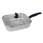 Razor Fryer & Sauce Pot 2-IN-1 Carbon Steel With Drain Rack, Pour Spout Lid New. Price: $59.99.