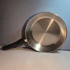 Saladmaster TP304 10IN Stainless Steel Frying Pan Skillet Silver/black Handle Used. Price: $85.00.