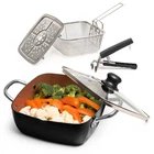 Moss & Stone 5 Pcs Black Copper Chef Set, Cookware New. Price: $59.94.