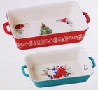 Pioneer Woman Wishful Winter 2-PC Rectangular Ceramic Baker Set 1 Large, Small New. Price: $99.99.