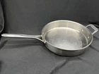 Pampered Chef 12" Stainless Steel Skillet No Lid Cooking Used. Price: $45.00.