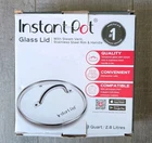 Genuine Instant Pot Tempered Glass Lid, Clear 7.6 Inch, Mini 3 Qt New Open Box. Price: $13.99.