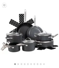 Thyme & Table 15-PIECE Non-stick Hard Anodized Cookware Set, Pots And Pans New. Price: $80.00.