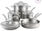 Brand New In The Box! Calphalon Signature Cookware Set, Silver - 10 Piece. Price: $275.00.