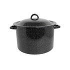 Mirro 7.75QT Enamel Stock Pot, Black 7.8 Quarts New. Price: $39.09.