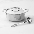 All-clad D5 Stainless-steel Ultimate Soup Pot With Ladle, 6-QT New. Price: $166.49.