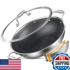 Delarlo Lid 12 Inch Non Stick Wokoven Safe Up To 600WOKS Stir-fry Pans New. Price: $93.13.