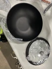 13" Carbon Steel Wok Pan With Lid And Spatula Nonstick - Black New. Price: $81.97.