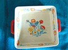 Pioneer Woman Mazie Bird Square Baking Dish 1.8 Qt. 8X8 Discontinued Used. Price: $22.40.