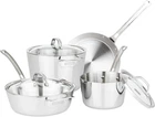7-PIECE Stainless Steel 3-PLY Cookware Set Modern Kitchen Essential New. Price: $764.99.
