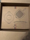 Staub Cast Iron 12 Inch Square Grill Pan, Cherry New. Price: $120.00.
