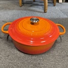 Le Creuset 30CM Signature Cast Iron Risotto Pot -volcanic Flame New. Price: $250.00.