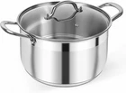 Kirecoo Stainless Steel Stock Pot - 8 Quart Heavy Duty Induction Cooking Wit New. Price: $38.64.