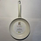 Martha Stewart Everyday 9.5" Rexford Ceramic White Nonstick Aluminum Frying Pan New. Price: $34.99.