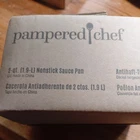 New Pampered Chef Replacement Nonstick 2QT Saucepan Lid Professional Cookware. Price: $24.88.