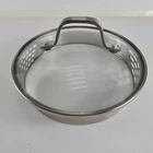 Calphalon Strainer Lid Replacement 6.25 Inner Glass Stainless Steel 1083022 Used. Price: $19.95.