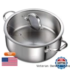 Cooks Standard Dutch Oven Casserole Glass Lid 7-QUART Classic Stainless Steel New. Price: $86.00.