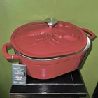 New Smith Clark Lobster Dutch Oven Red Enameled Cast Iron 6 Qt Nwt. Price: $149.99.