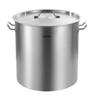 Vevor Commercial Stockpot 84 Qt. Stainless Steel Silver Heavy Duty Lid Basket New. Price: $160.99.